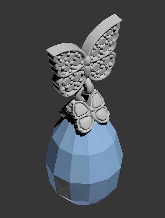 101211 DT the butterfly detail pendant  3D print model_19