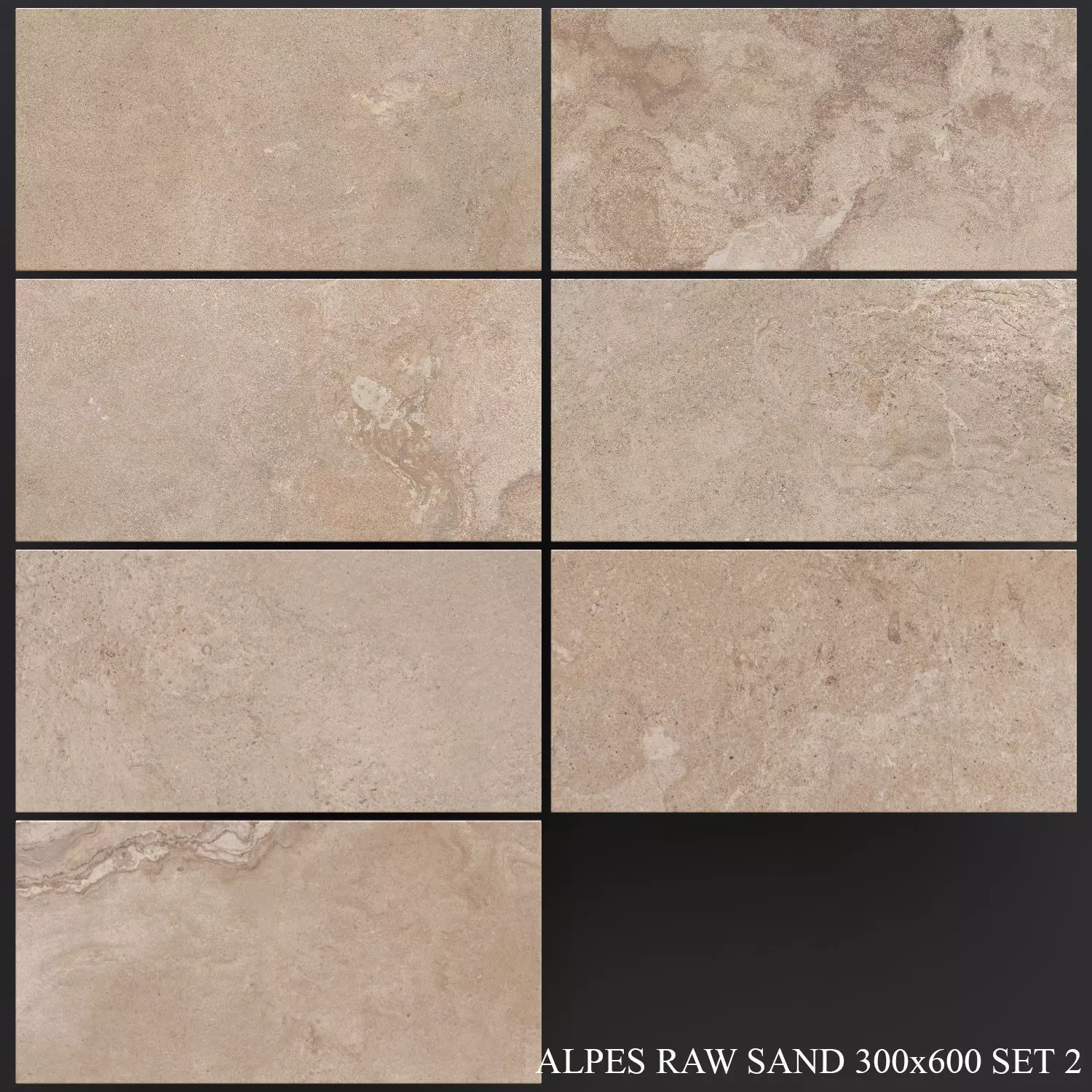 ABK Alpes Raw Sand 300x600 Set 2 3D model_0