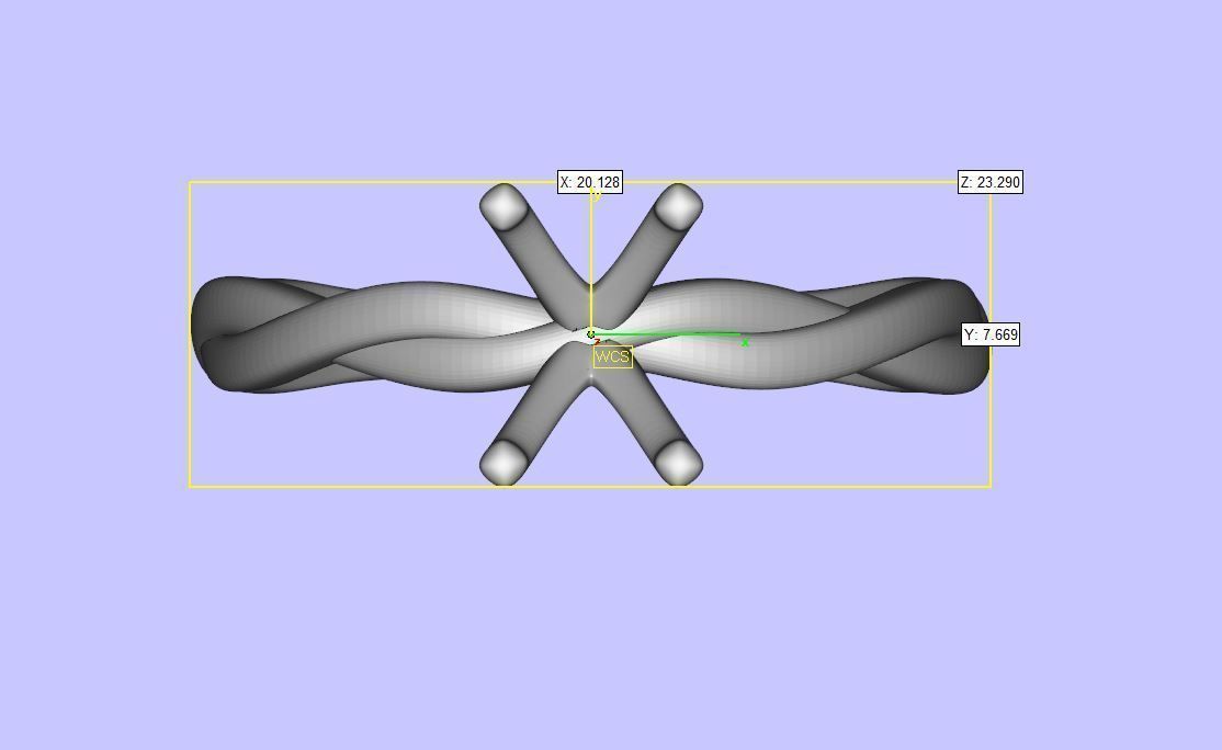 Twisted Rope Solitaire Engagement Ring Emerald 3D print model_7