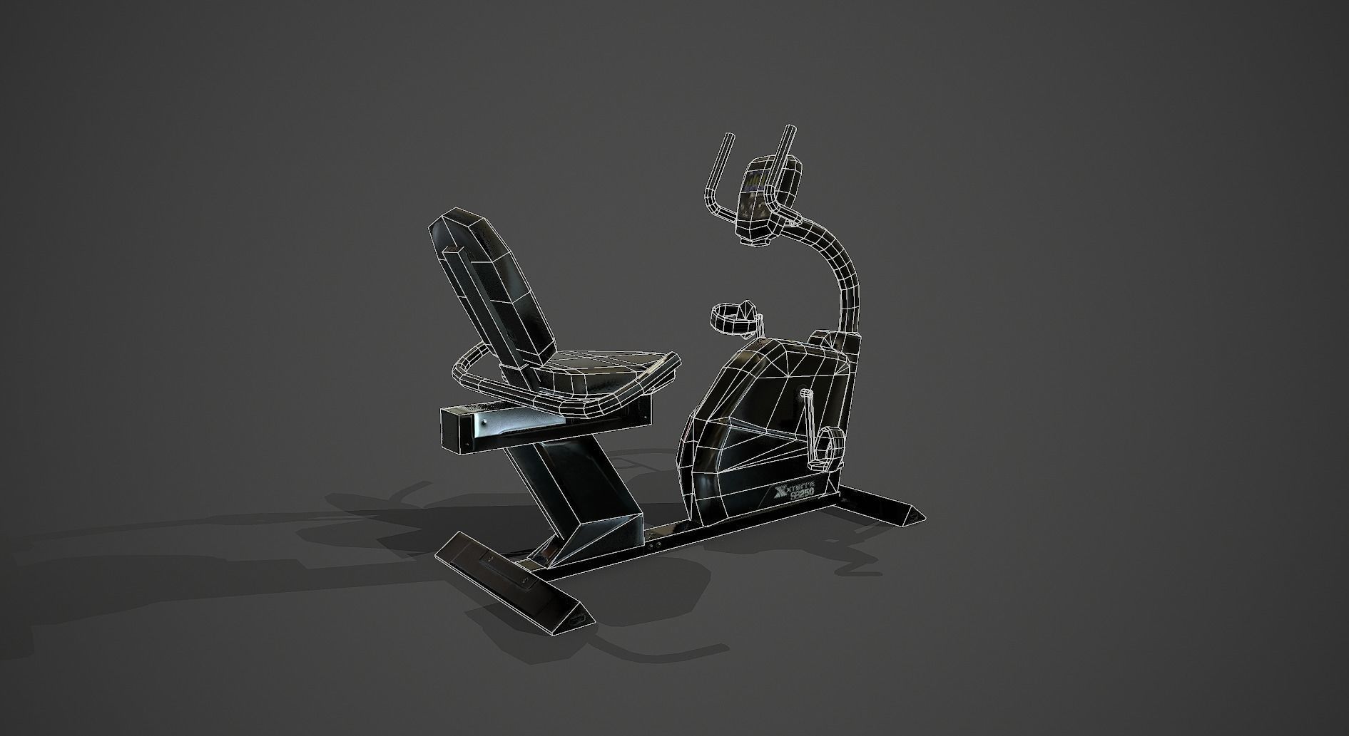 Fitness VR Bike XTERRA SB250 Low-poly 3D model_6