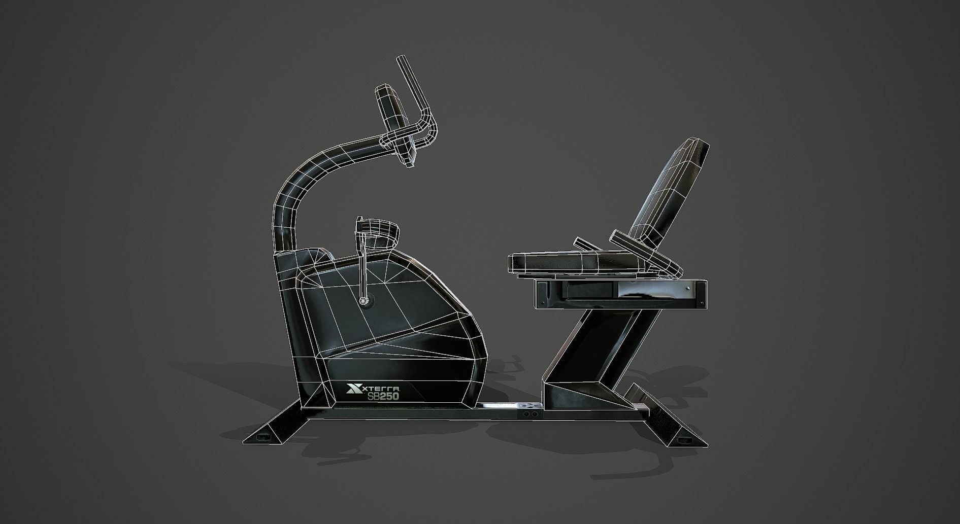 Fitness VR Bike XTERRA SB250 Low-poly 3D model_5