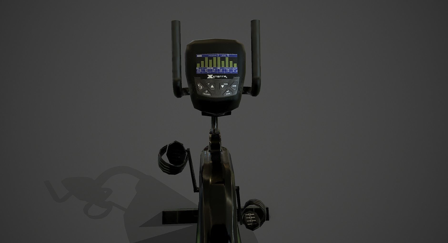 Fitness VR Bike XTERRA SB250 Low-poly 3D model_3