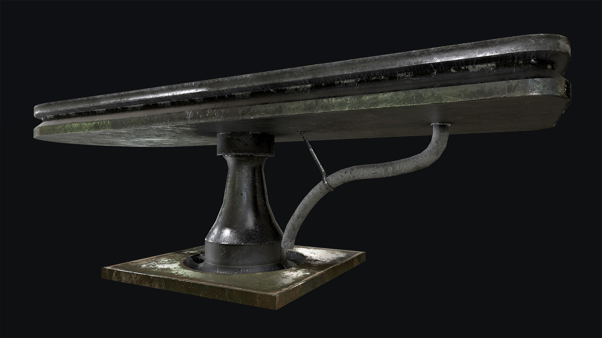 Morgue Autopsy Table Low-poly 3D model_6
