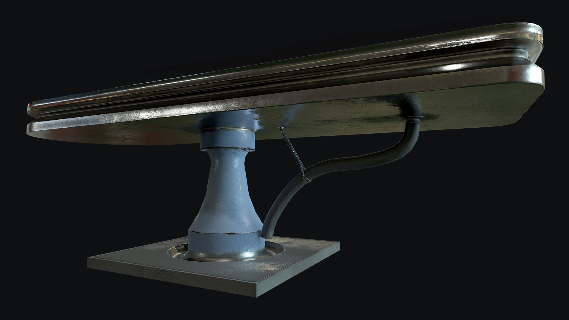 Morgue Autopsy Table Low-poly 3D model_3