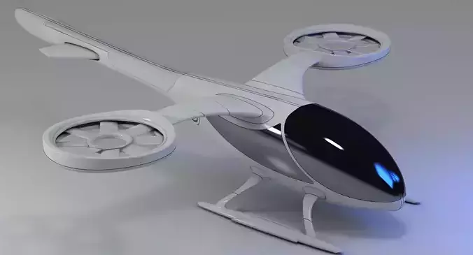 Futuristic Drone 1 3D model
