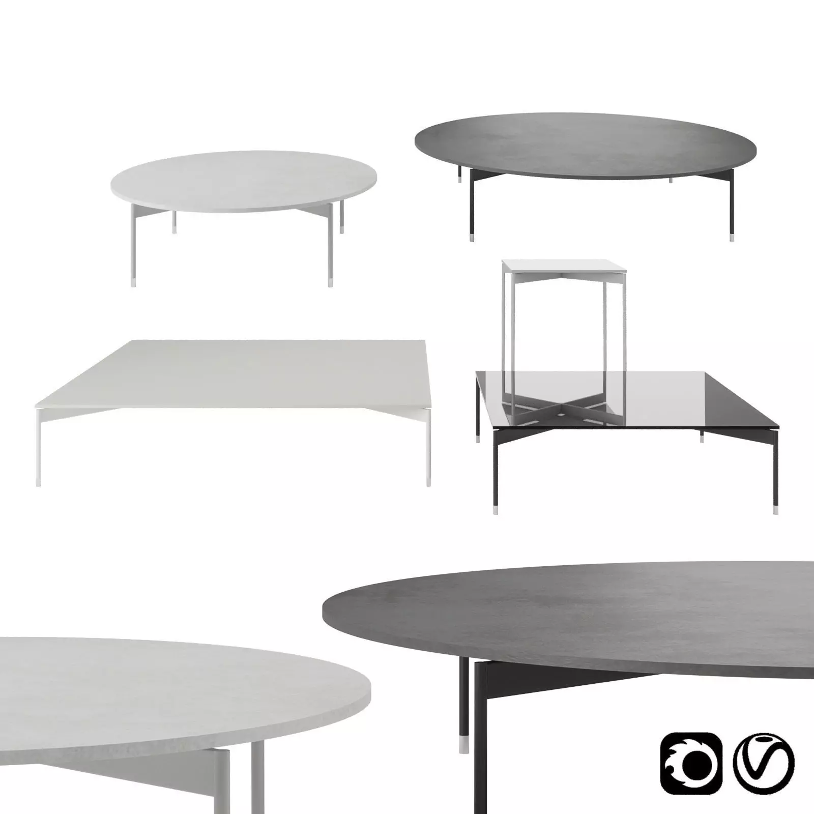 Chic Table by Profim 3D model