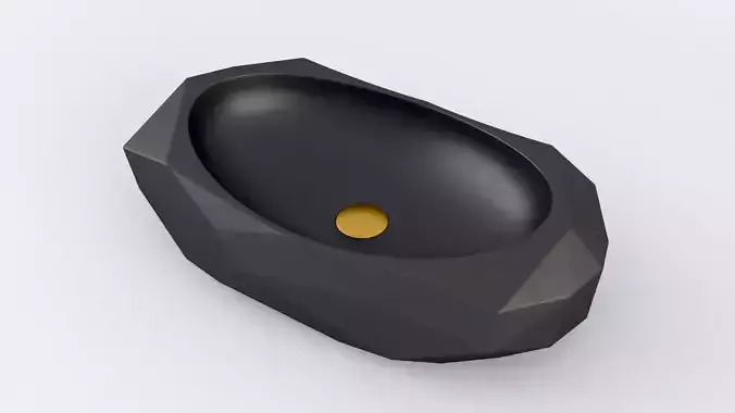 Cuba Deca de Apoio Oval Facetada L1093 3D model