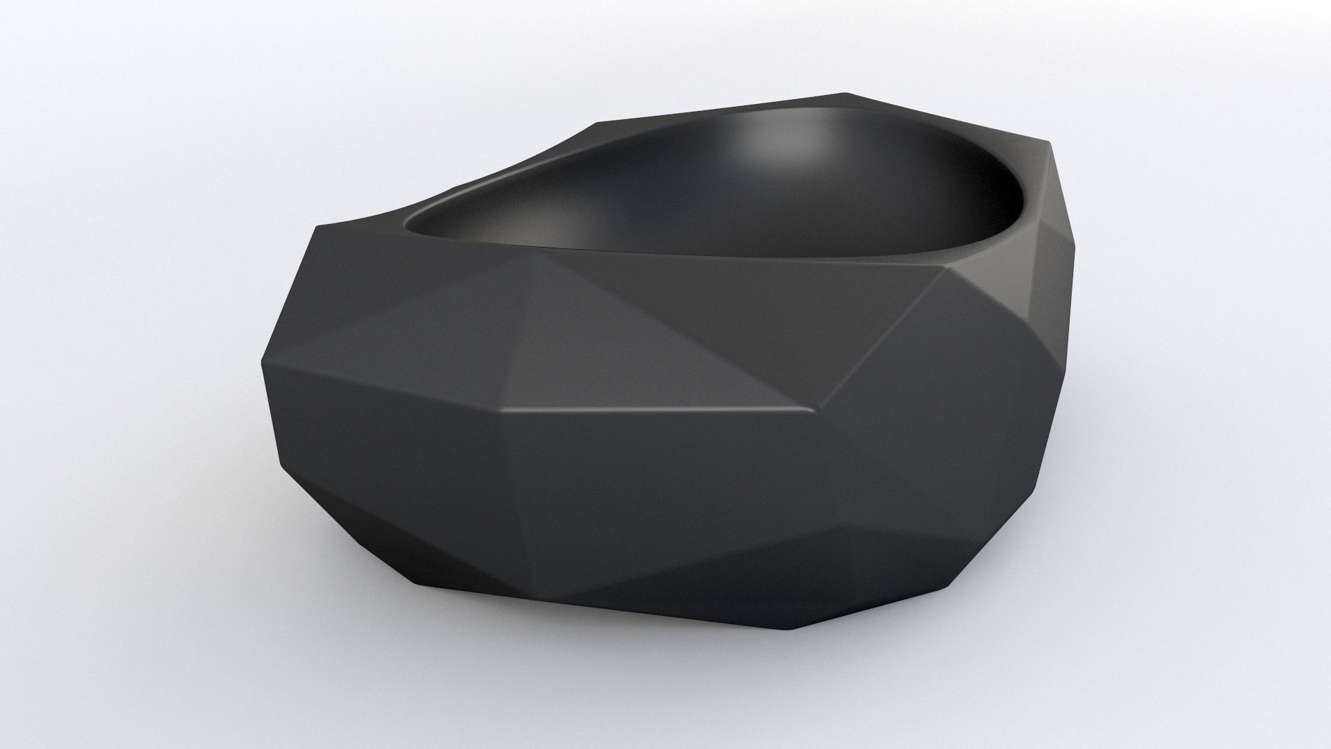 Cuba Deca de Apoio Oval Facetada L1093 3D model_9