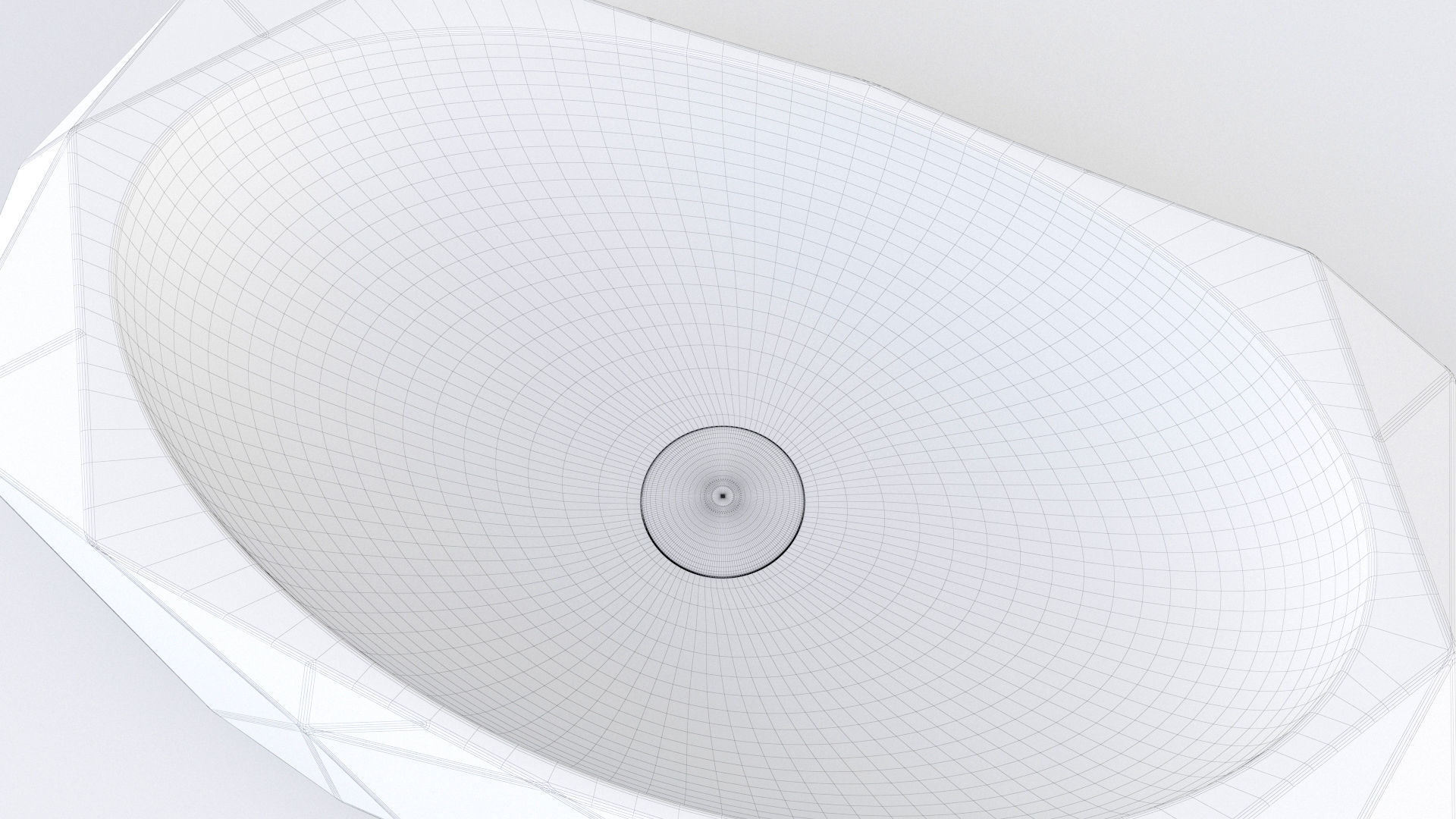 Cuba Deca de Apoio Oval Facetada L1093 3D model_14