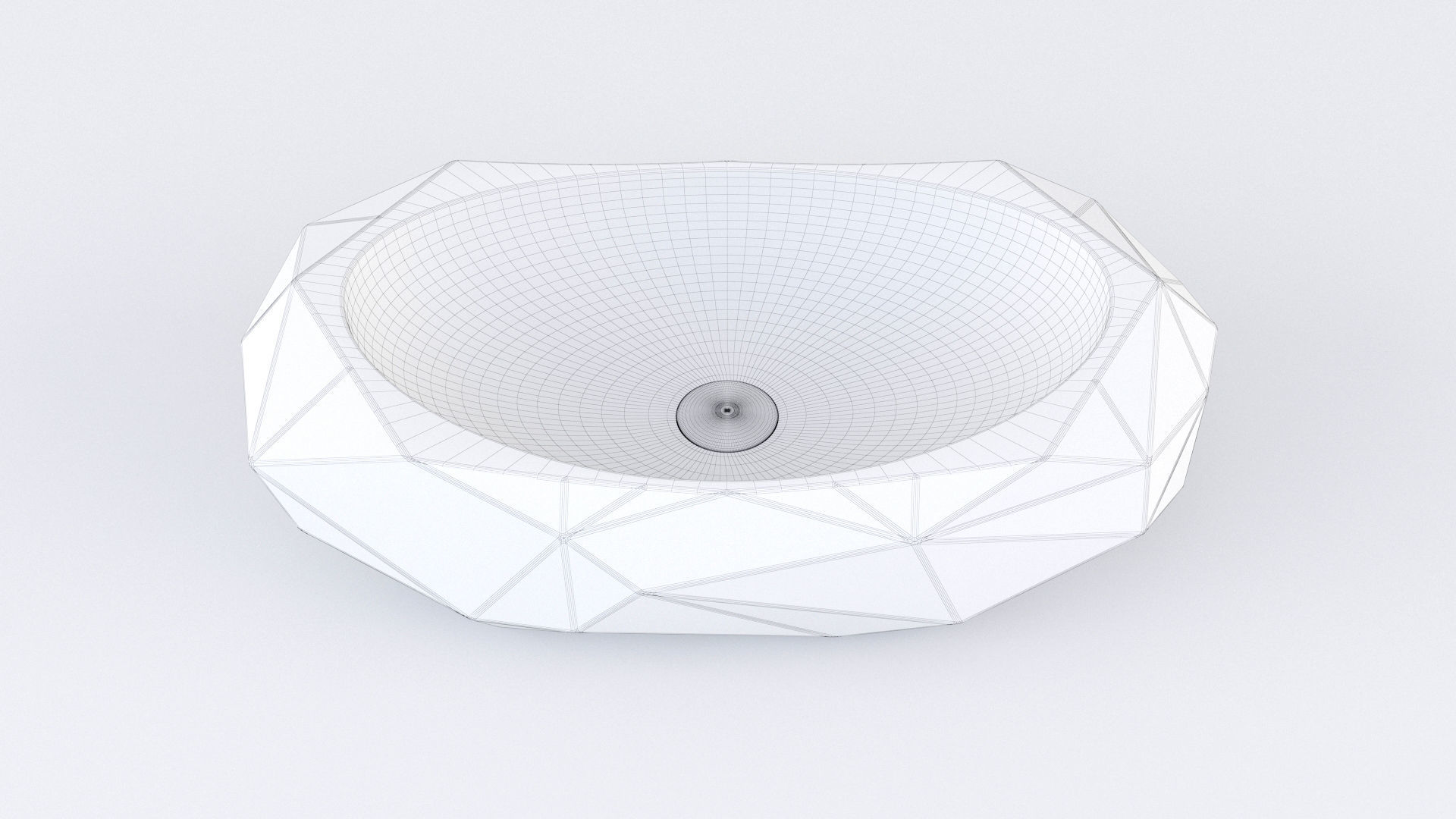 Cuba Deca de Apoio Oval Facetada L1093 3D model_17