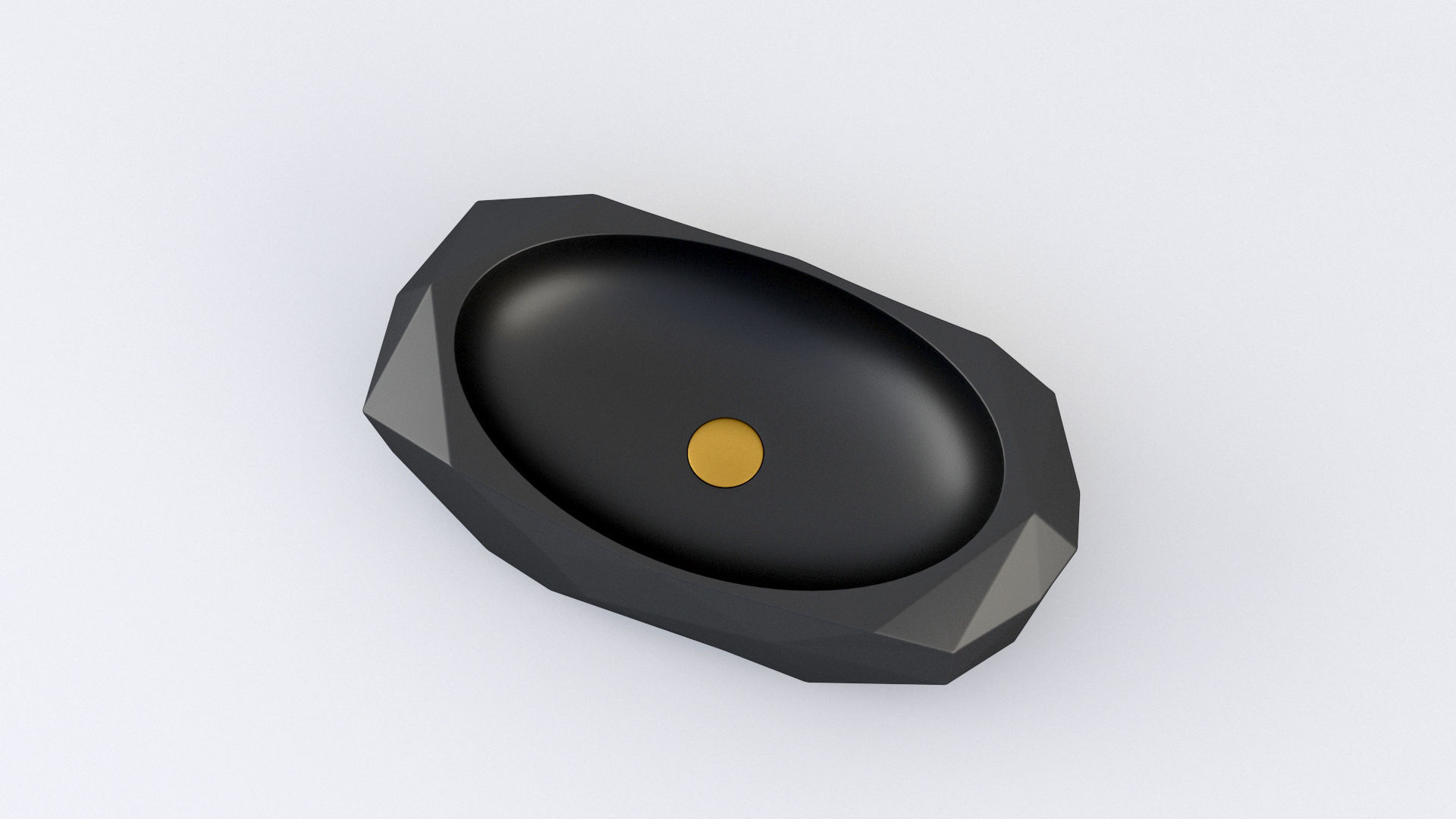 Cuba Deca de Apoio Oval Facetada L1093 3D model_6