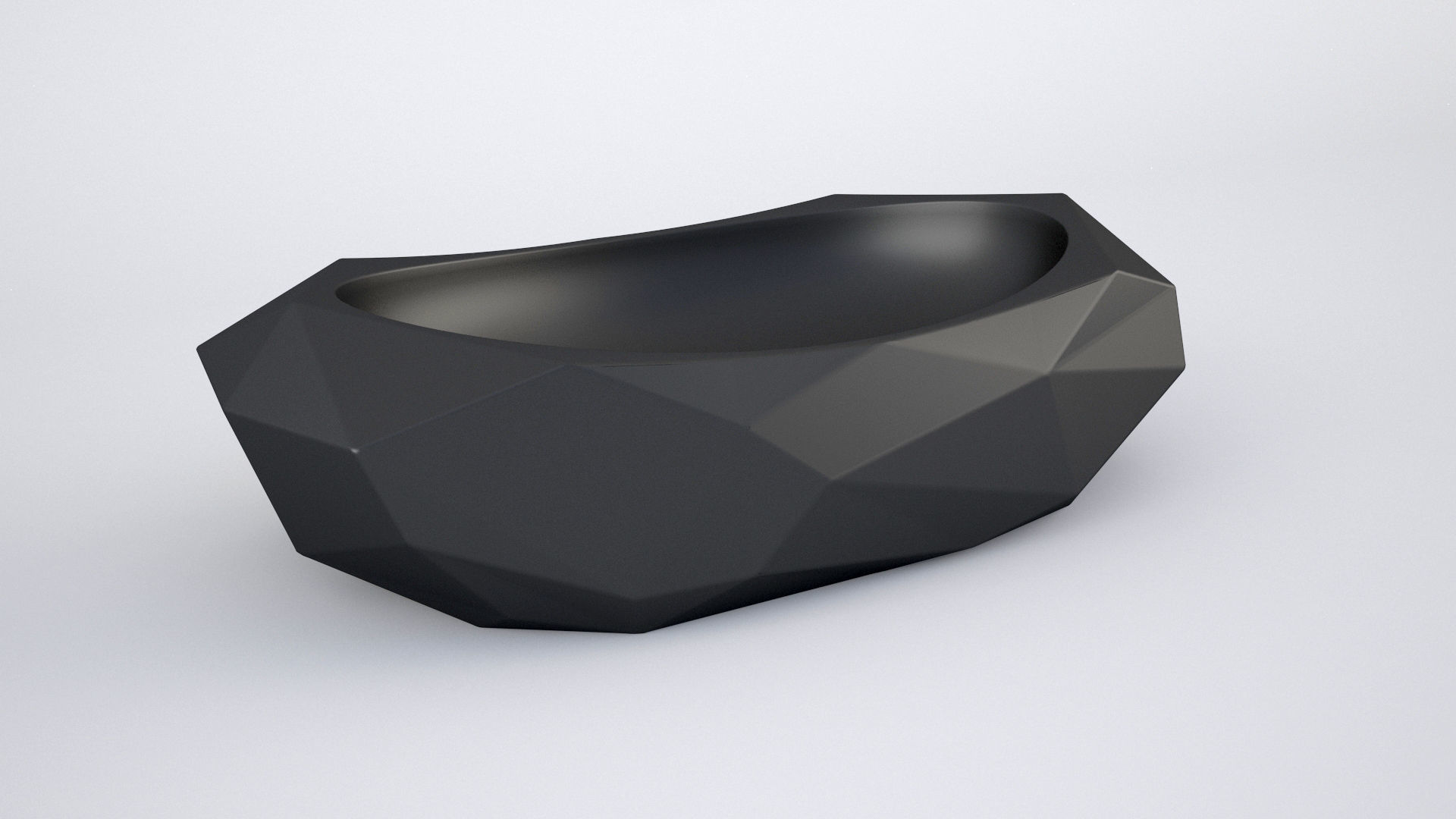 Cuba Deca de Apoio Oval Facetada L1093 3D model_3