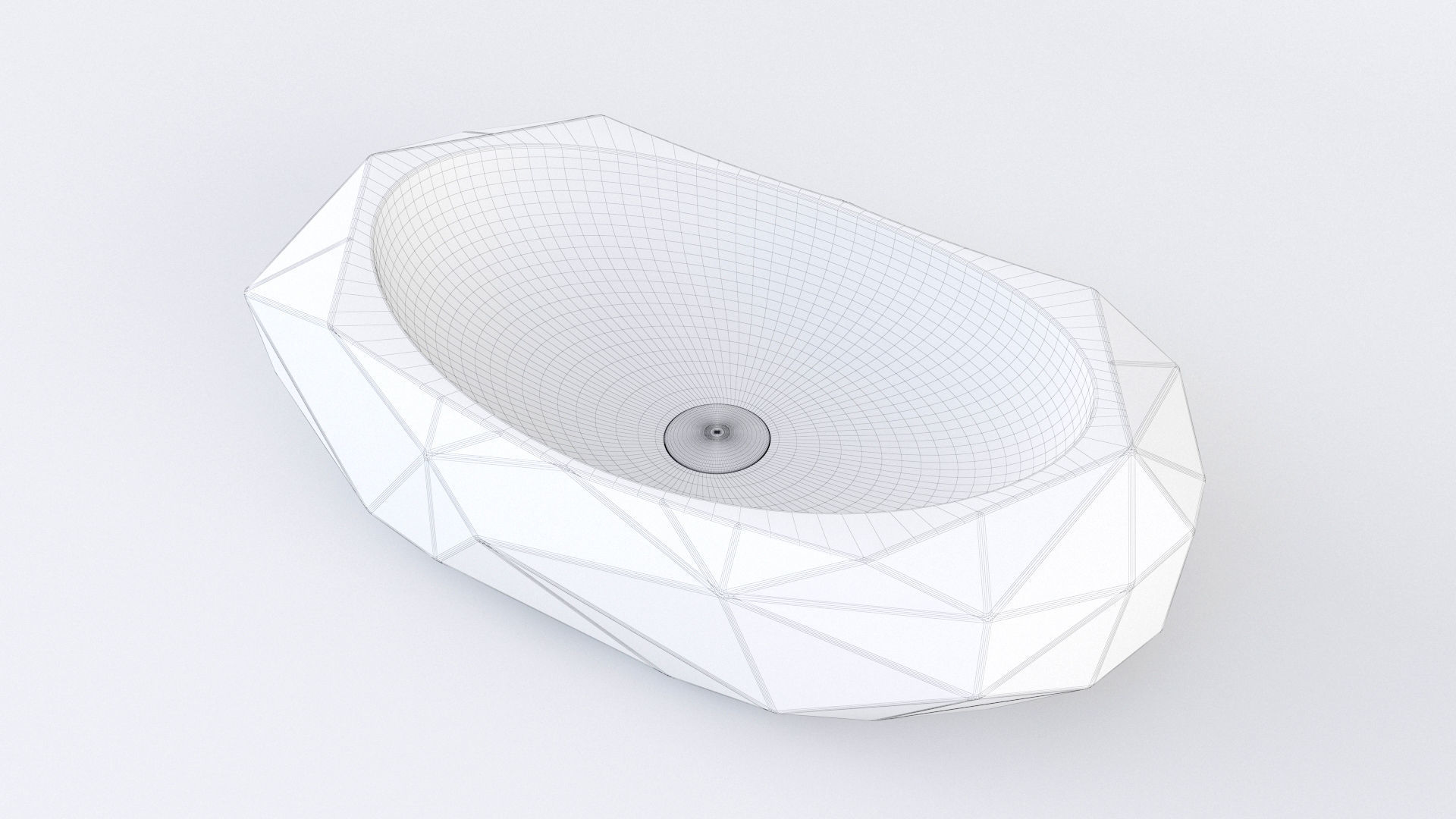 Cuba Deca de Apoio Oval Facetada L1093 3D model_12