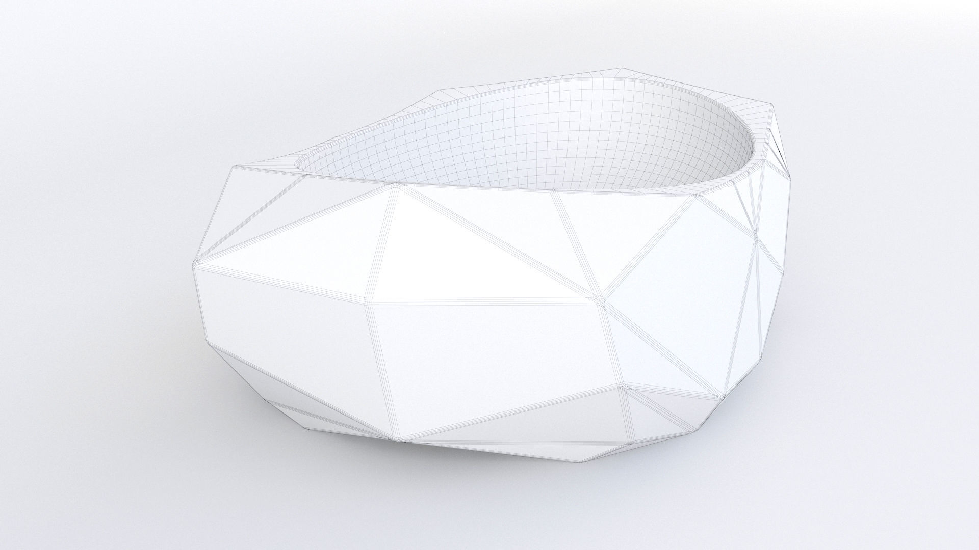 Cuba Deca de Apoio Oval Facetada L1093 3D model_15