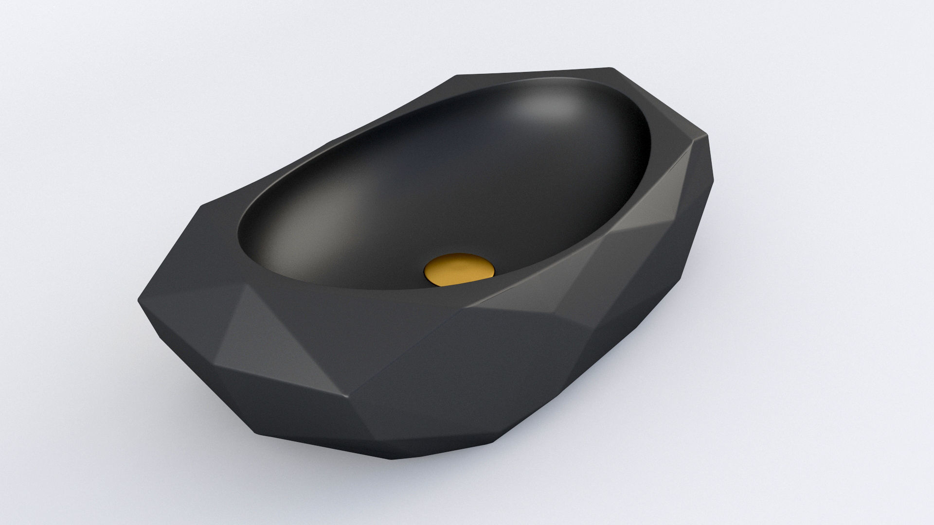 Cuba Deca de Apoio Oval Facetada L1093 3D model_1