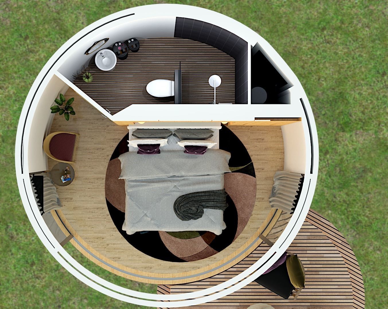 GLAMPING POD 3D MODEL Low-poly 3D model_2