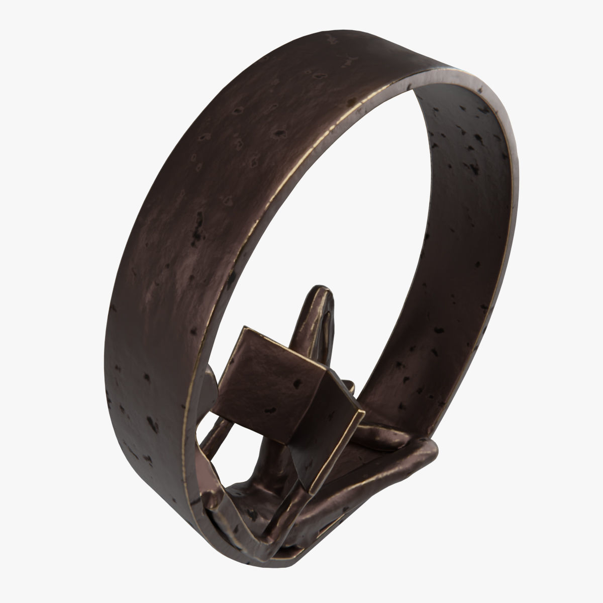 Danya B Encircled Reader Iron Sculpture 3D model_2