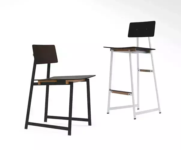 TokenNYC Tea chair and barstool and UP Tea barstool