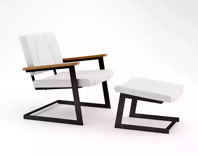 TokenNYC warren lounge armchair and ottoman