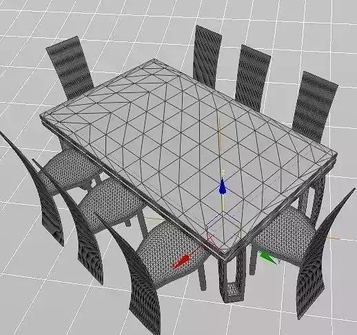 Dining Table simple Free 3D model