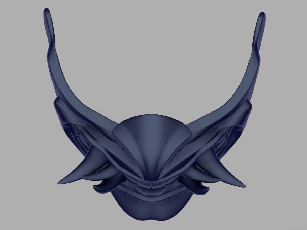 Sub Zero Samurai mask for face from Mortal Kombat 11 3D print model_6