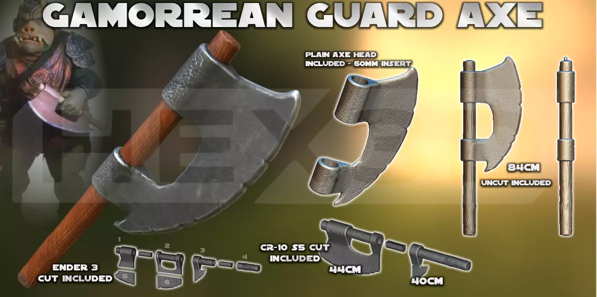 Gamorrean Guard Axe 3D Print 3D print model_0