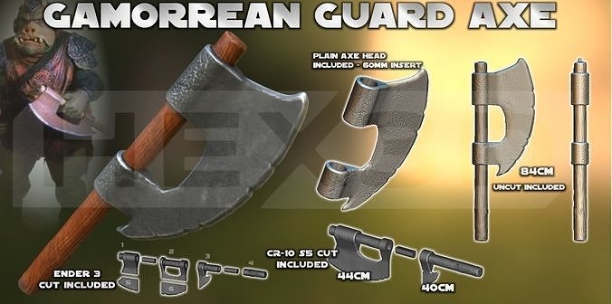 Gamorrean Guard Axe 3D Print 3D print model