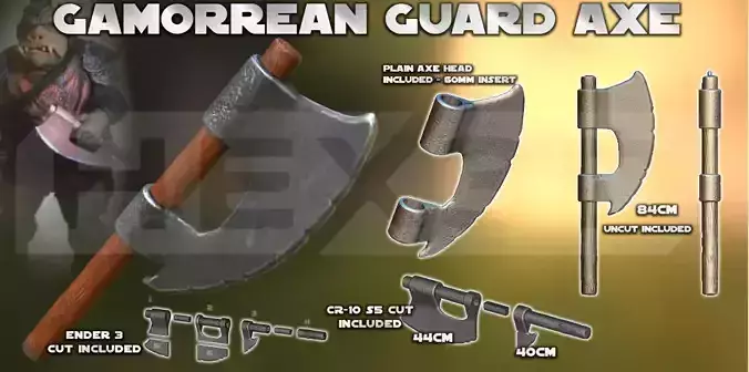 Gamorrean Guard Axe 3D Print 3D print model