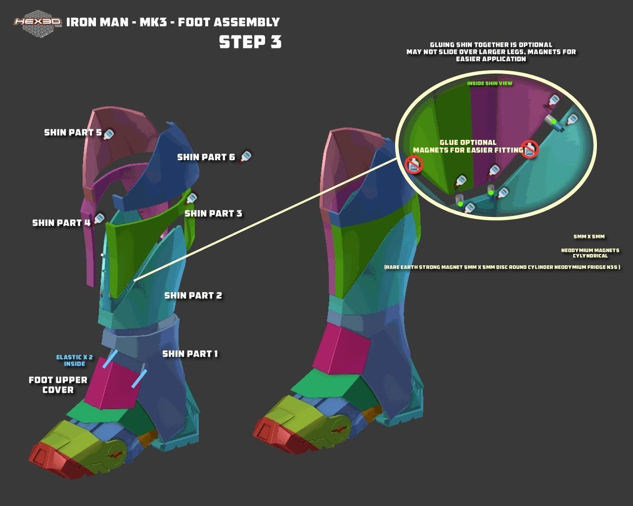 Iron Man MK III Printable Suit 3D model_9