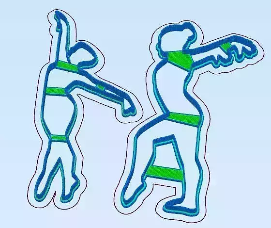 Dancer Girl  Cookie Cutter Set