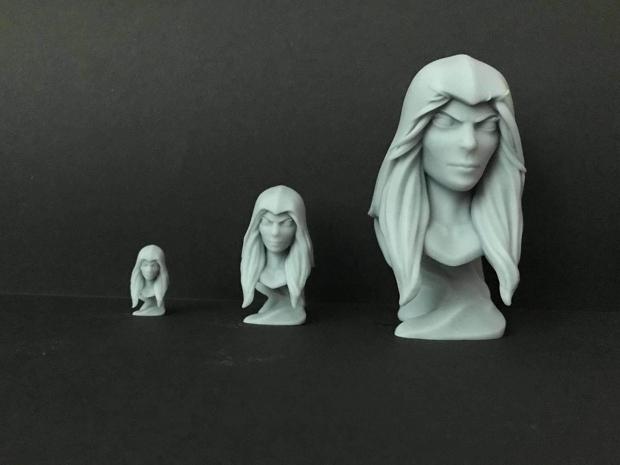 Stylized Gamora Bust 3D Print 3D print model_5