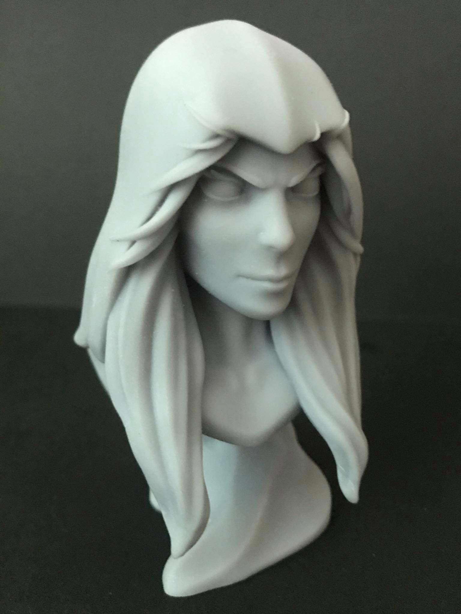 Stylized Gamora Bust 3D Print 3D print model_2