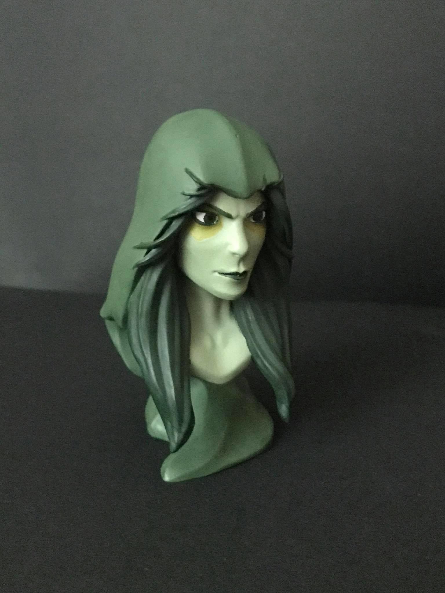 Stylized Gamora Bust 3D Print 3D print model_1