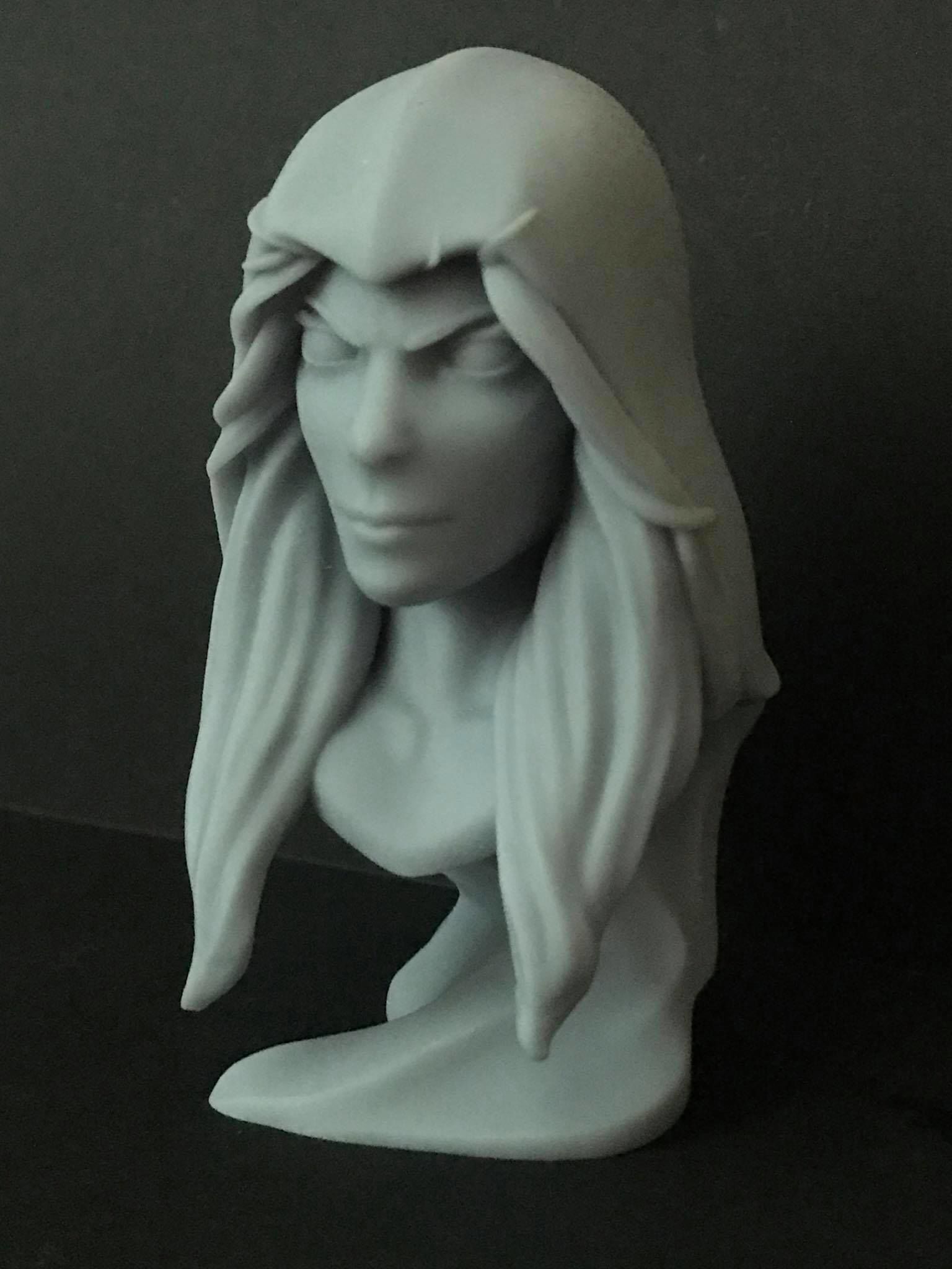 Stylized Gamora Bust 3D Print 3D print model_4