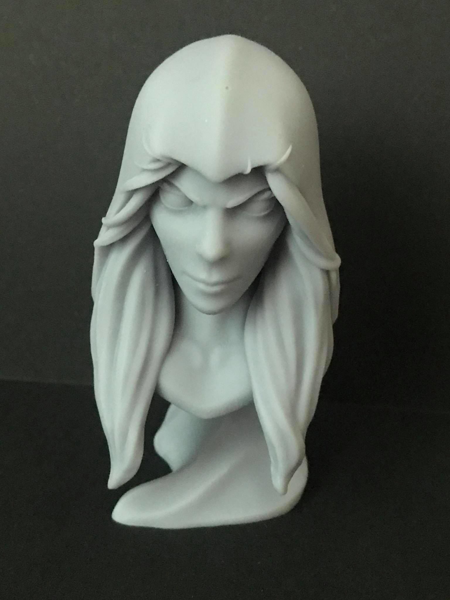 Stylized Gamora Bust 3D Print 3D print model_3