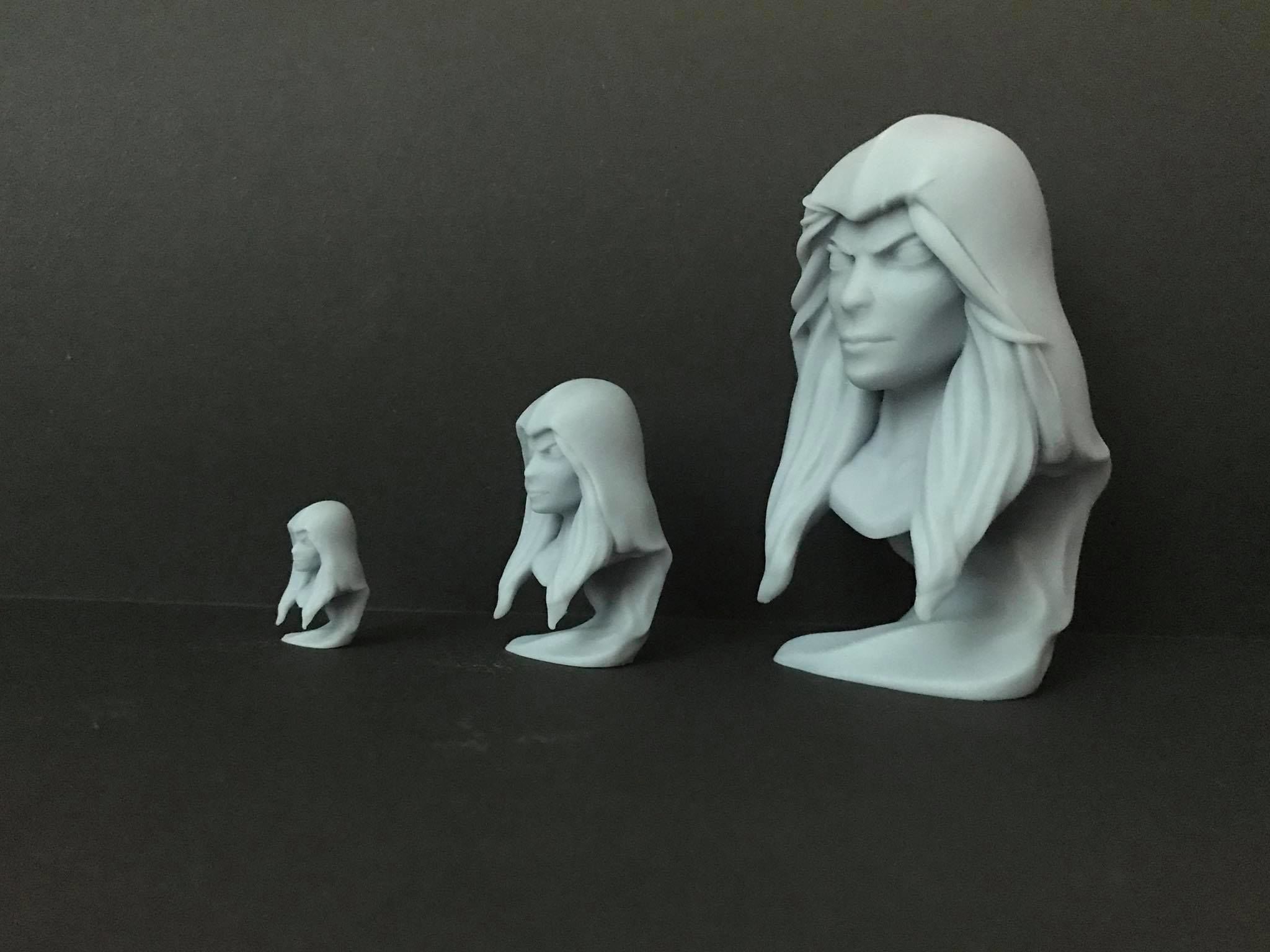 Stylized Gamora Bust 3D Print 3D print model_6