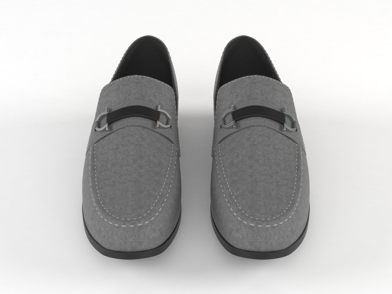 Men Leather Shoes 3D model_4