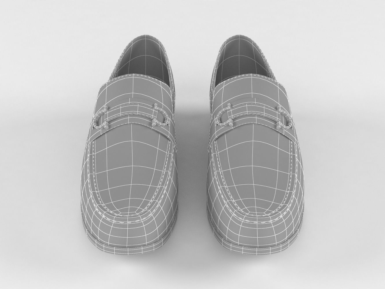 Men Leather Shoes 3D model_7