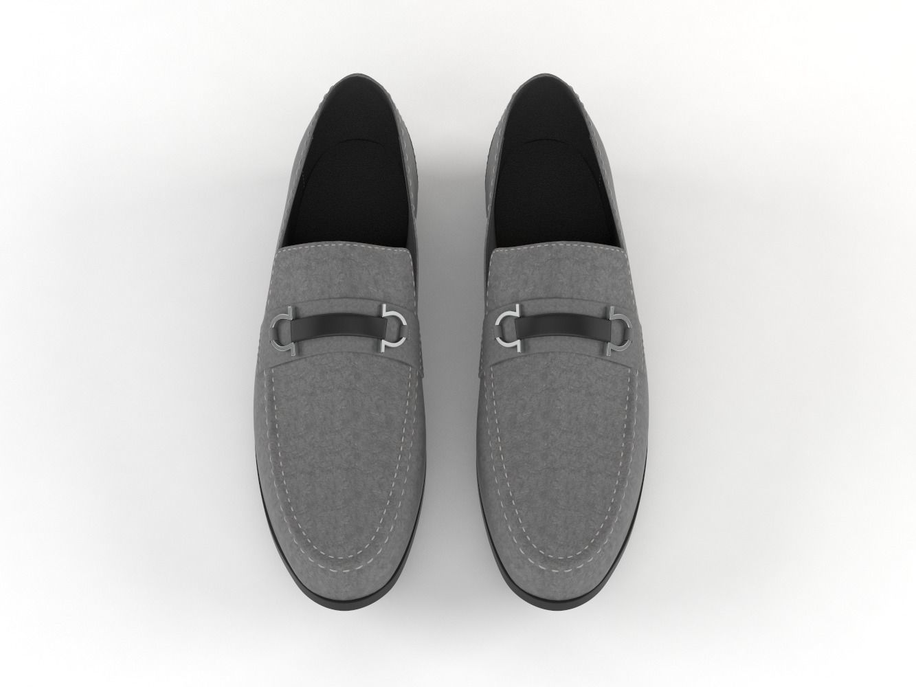 Men Leather Shoes 3D model_6