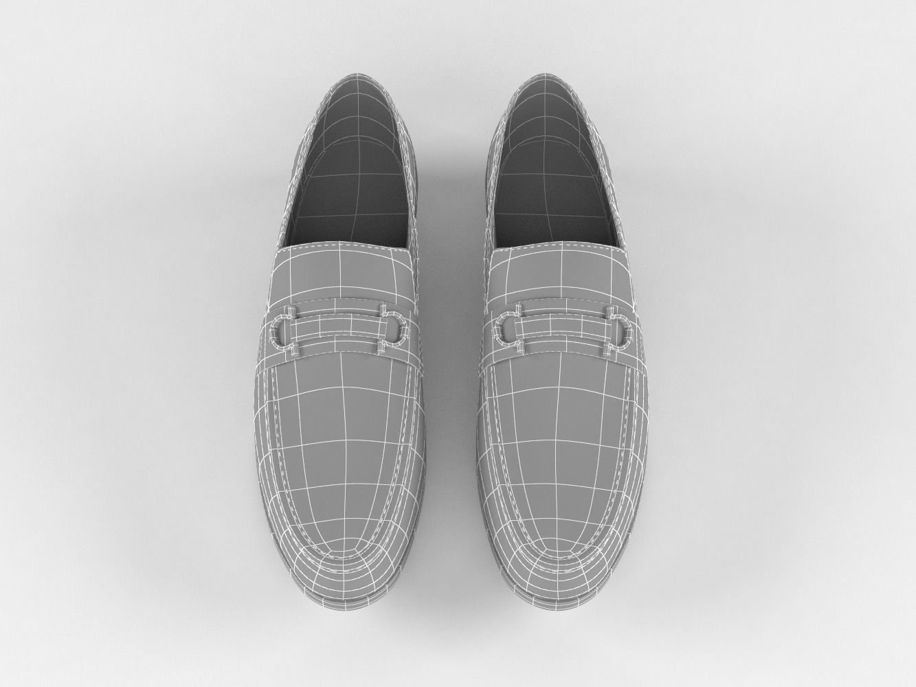 Men Leather Shoes 3D model_13