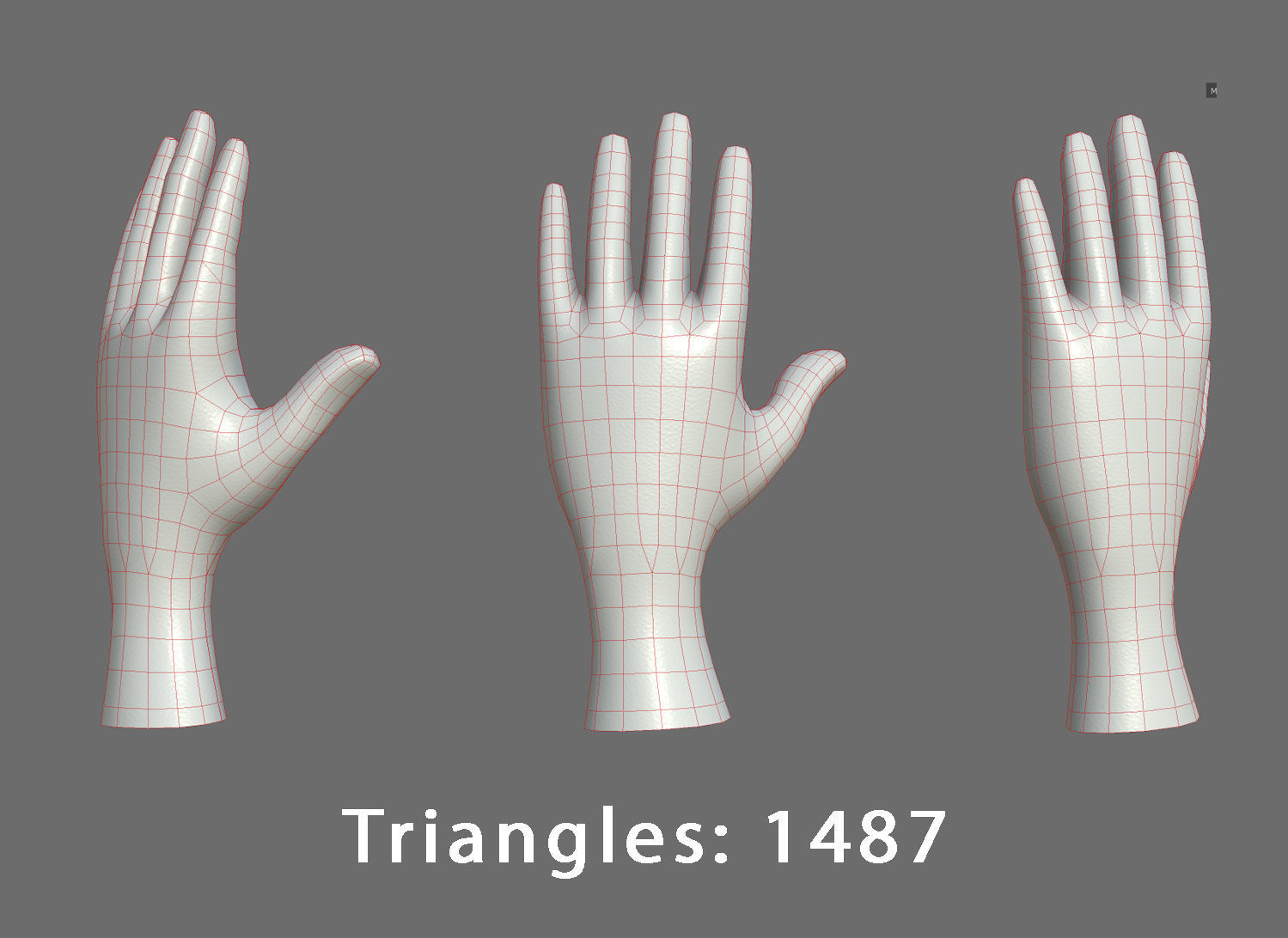 Character - Cartoon Hand Pack Bundle Low-poly 3D model_13