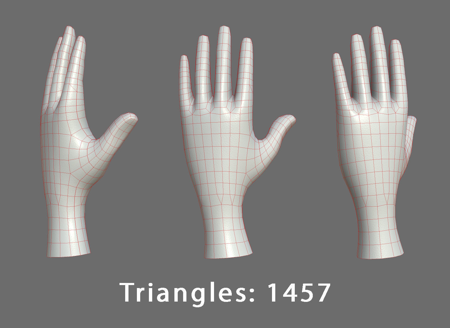 Character - Cartoon Hand Pack Bundle Low-poly 3D model_37