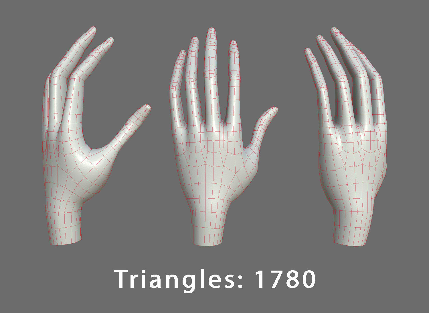 Character - Cartoon Hand Pack Bundle Low-poly 3D model_33