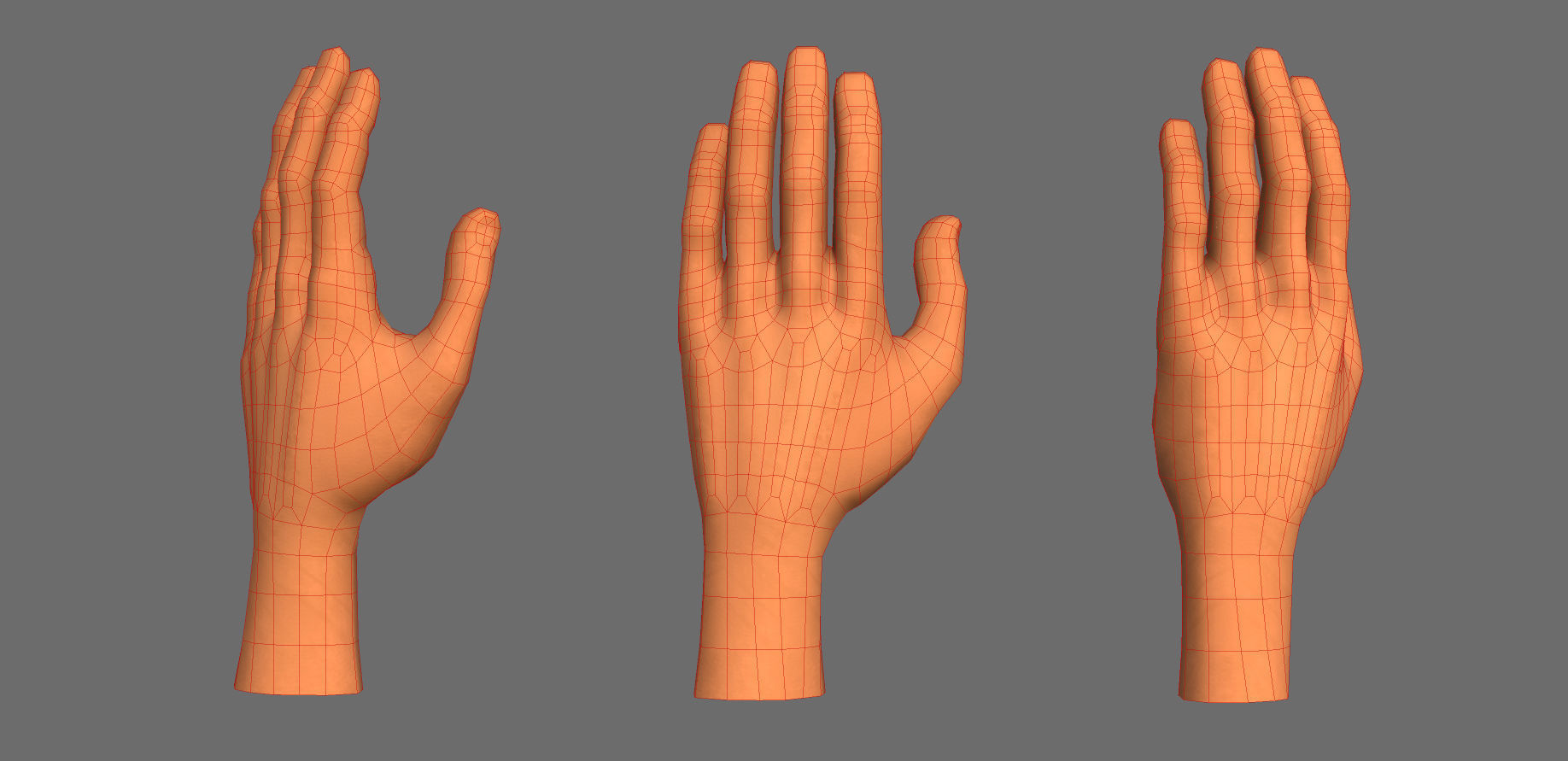 Character - Cartoon Hand Pack Bundle Low-poly 3D model_20