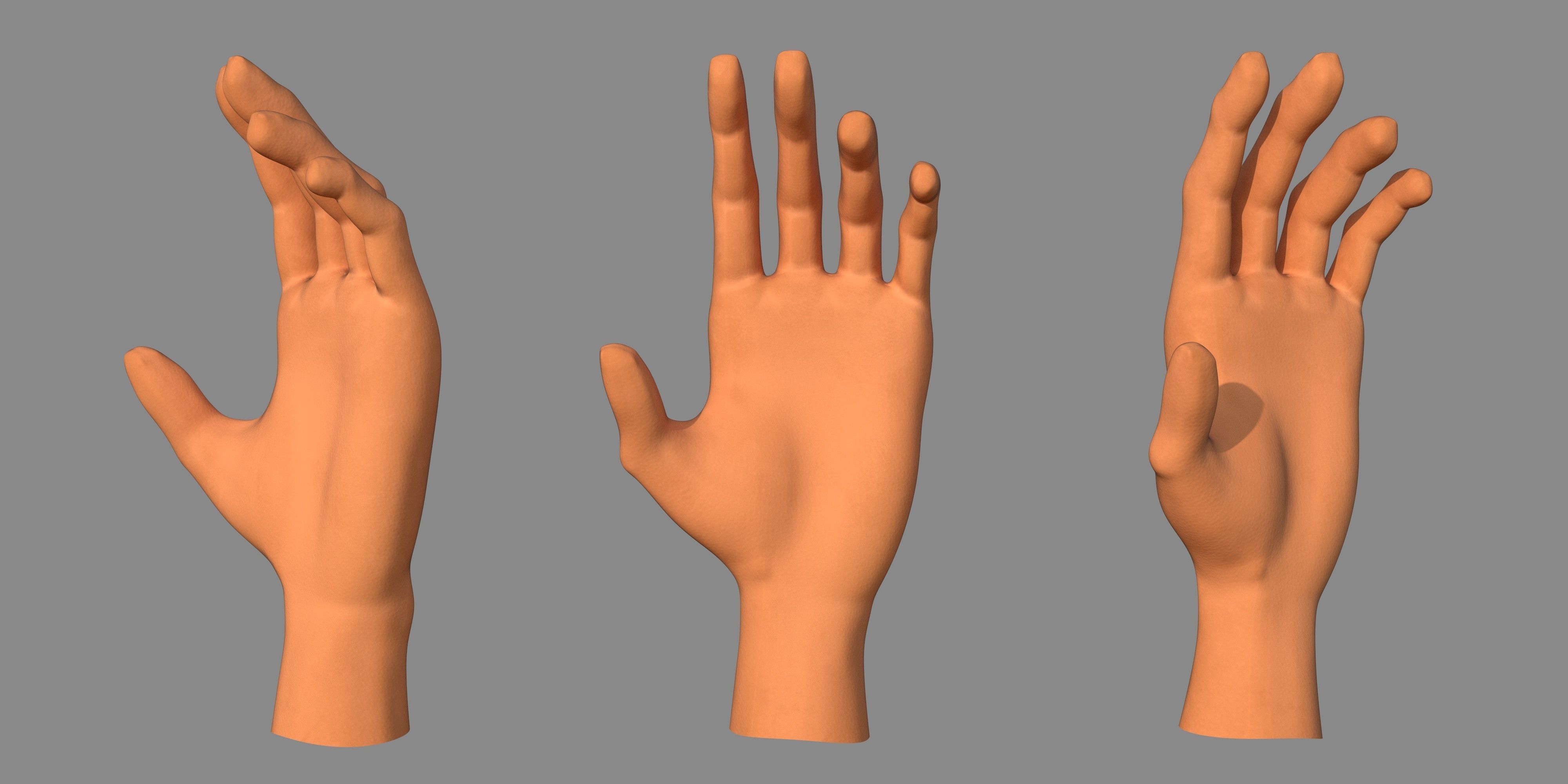 Character - Cartoon Hand Pack Bundle Low-poly 3D model_27