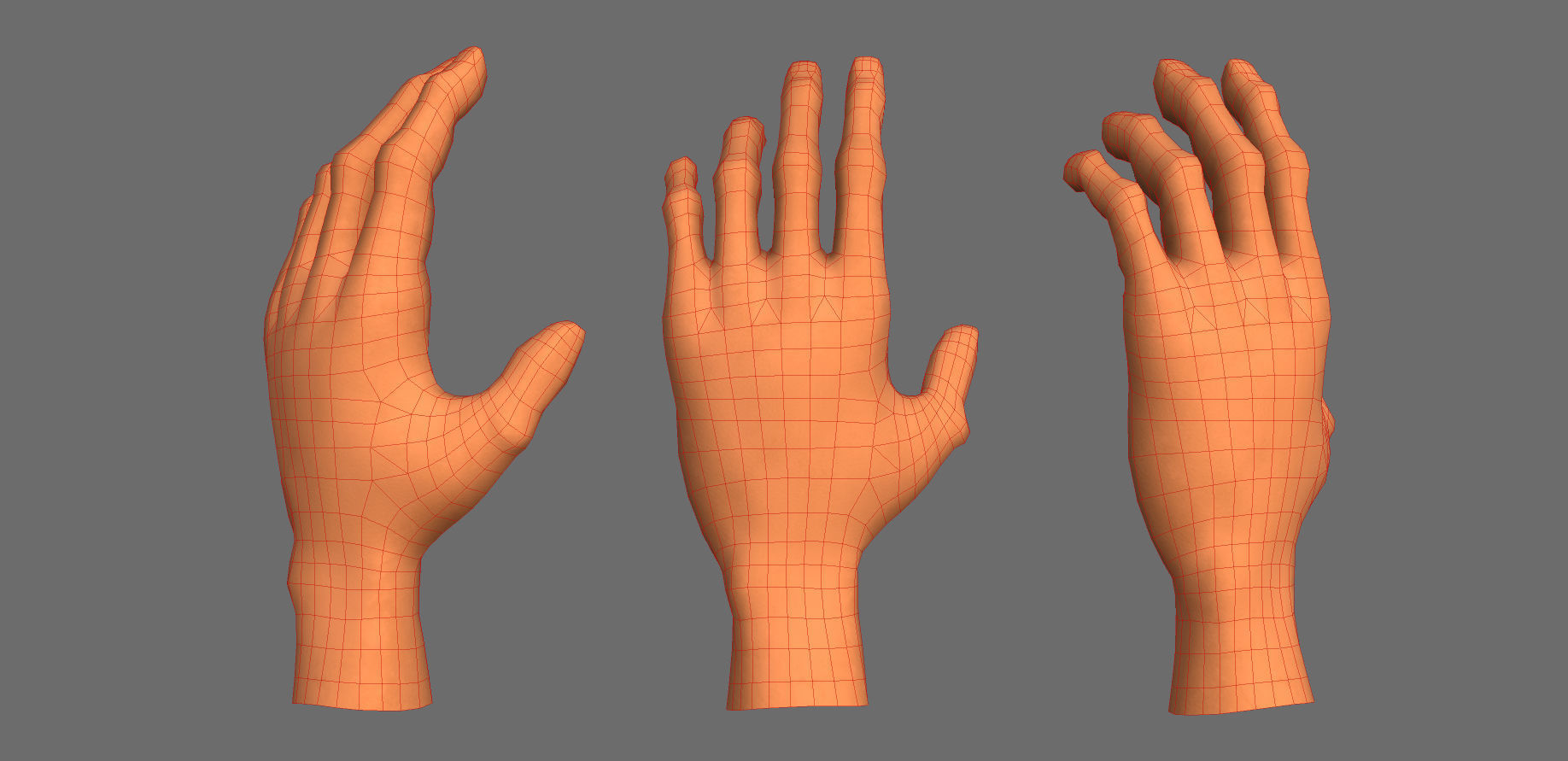 Character - Cartoon Hand Pack Bundle Low-poly 3D model_28