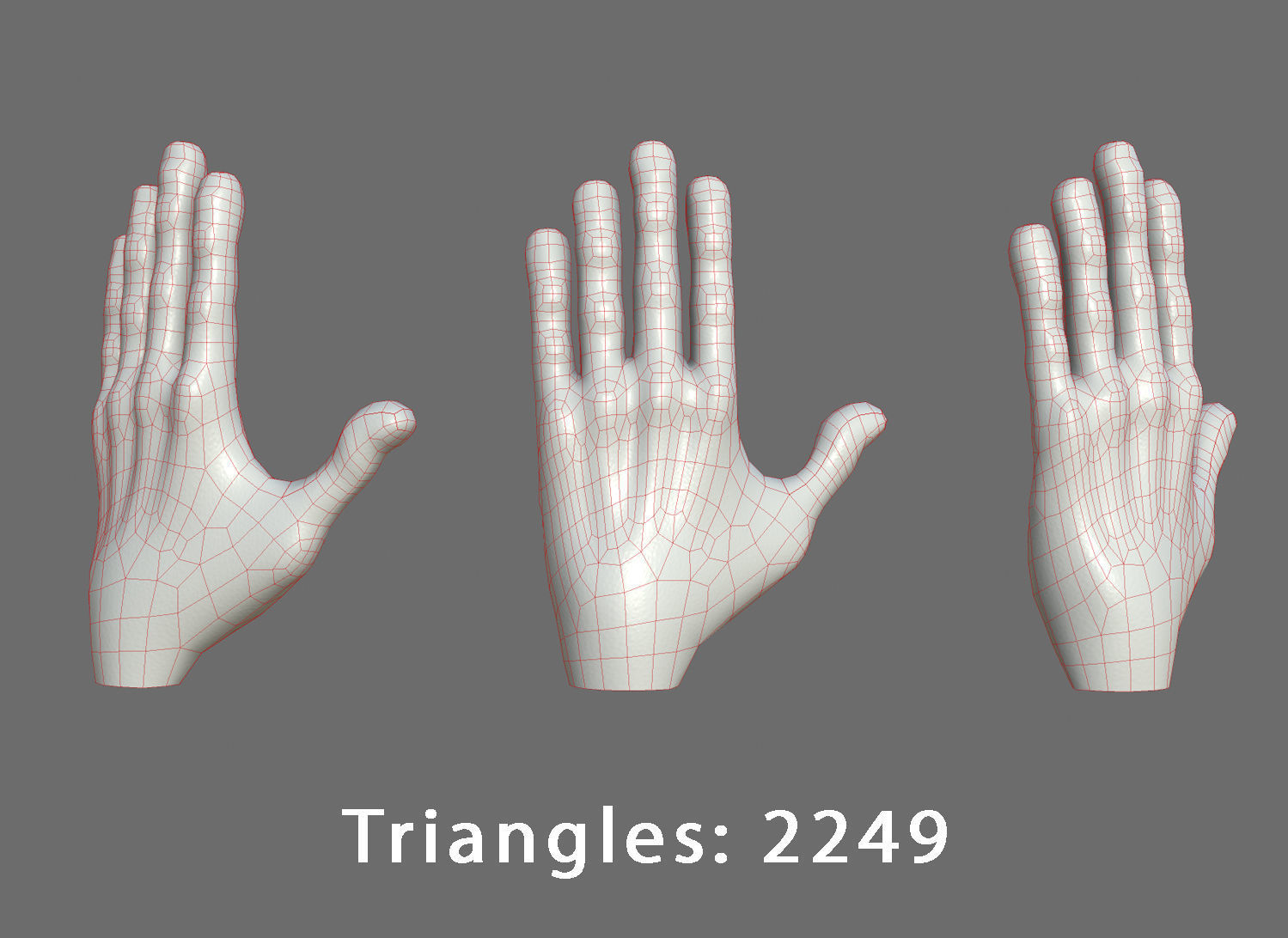 Character - Cartoon Hand Pack Bundle Low-poly 3D model_5