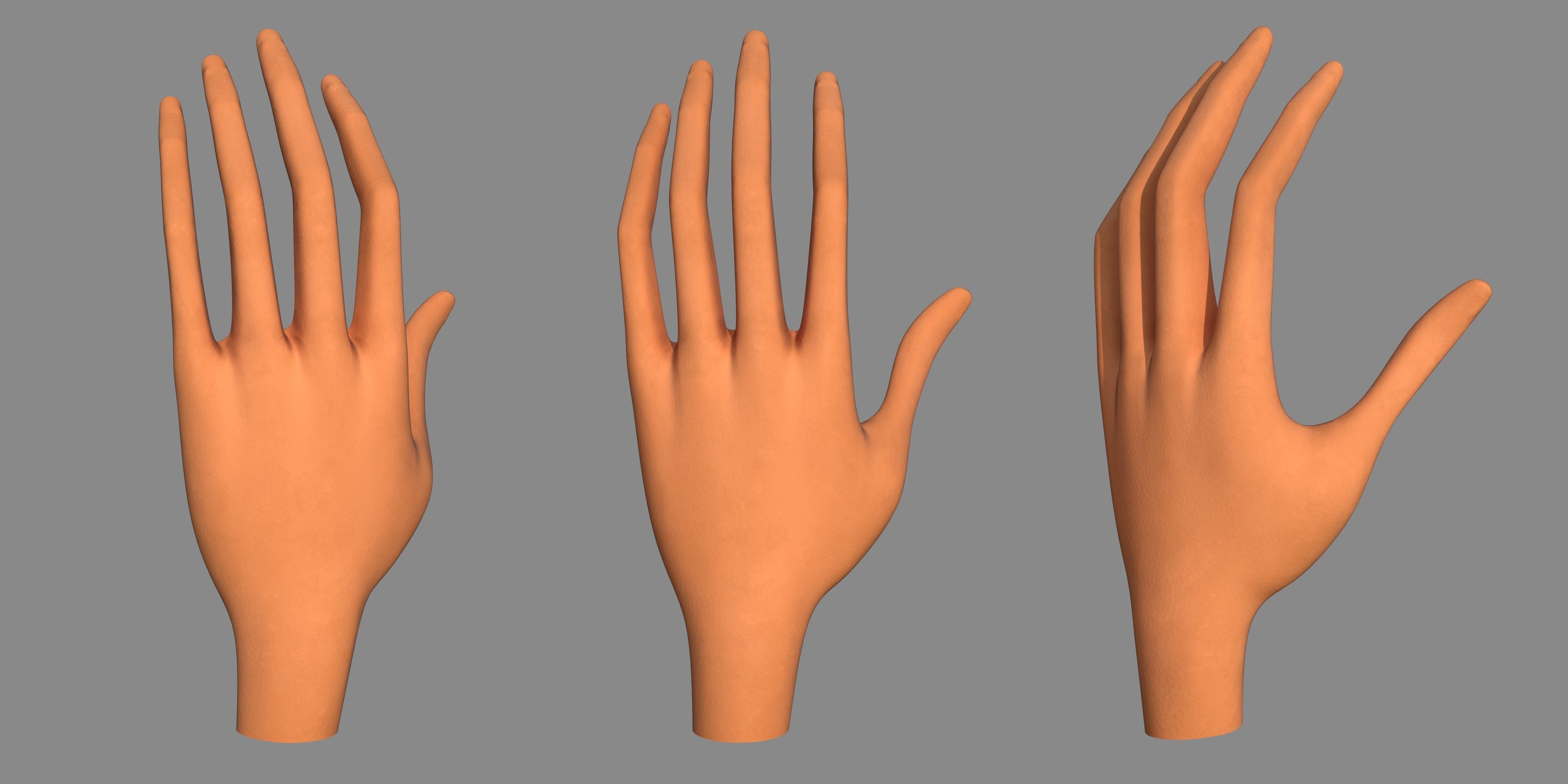 Character - Cartoon Hand Pack Bundle Low-poly 3D model_30