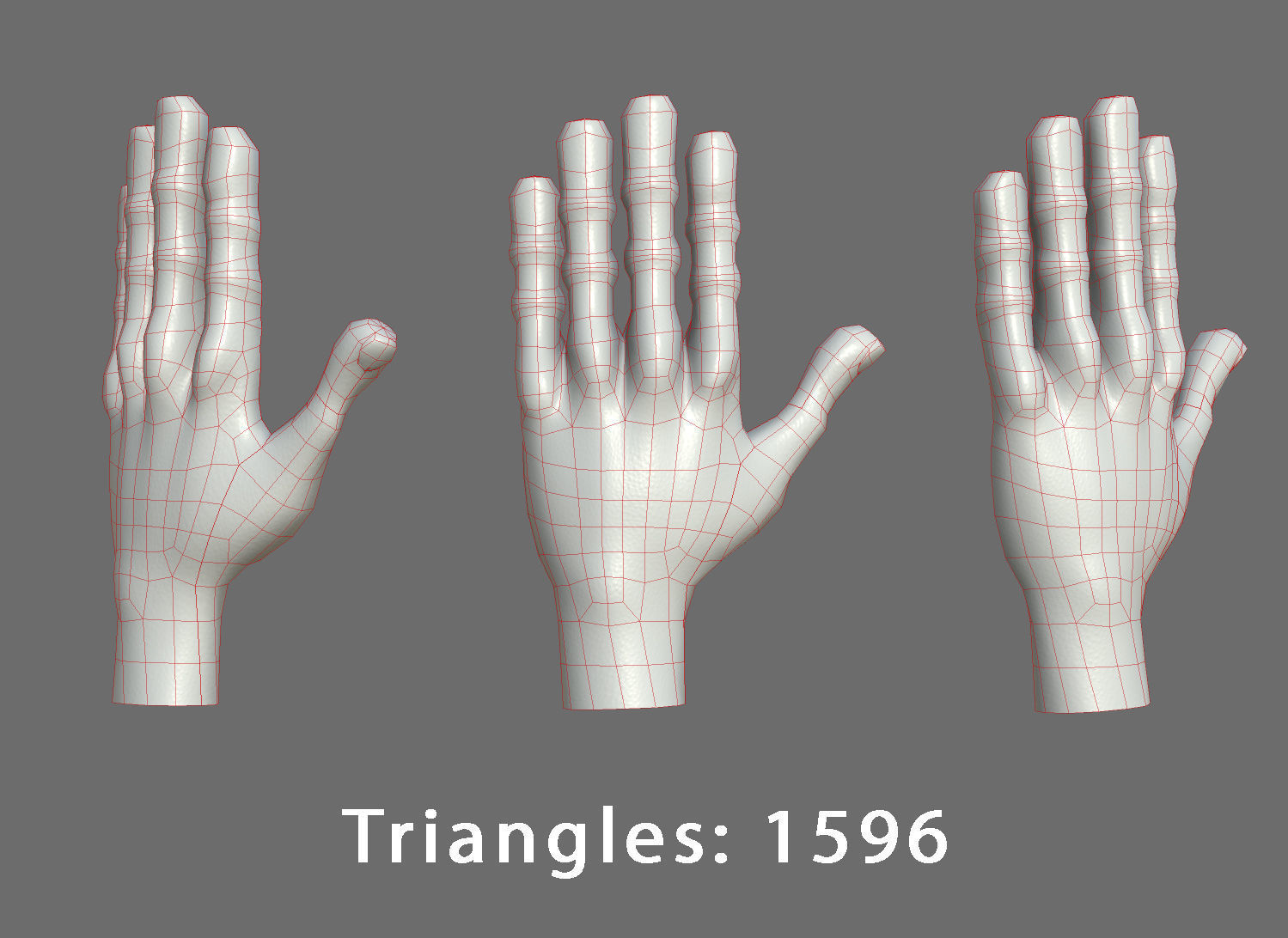 Character - Cartoon Hand Pack Bundle Low-poly 3D model_25