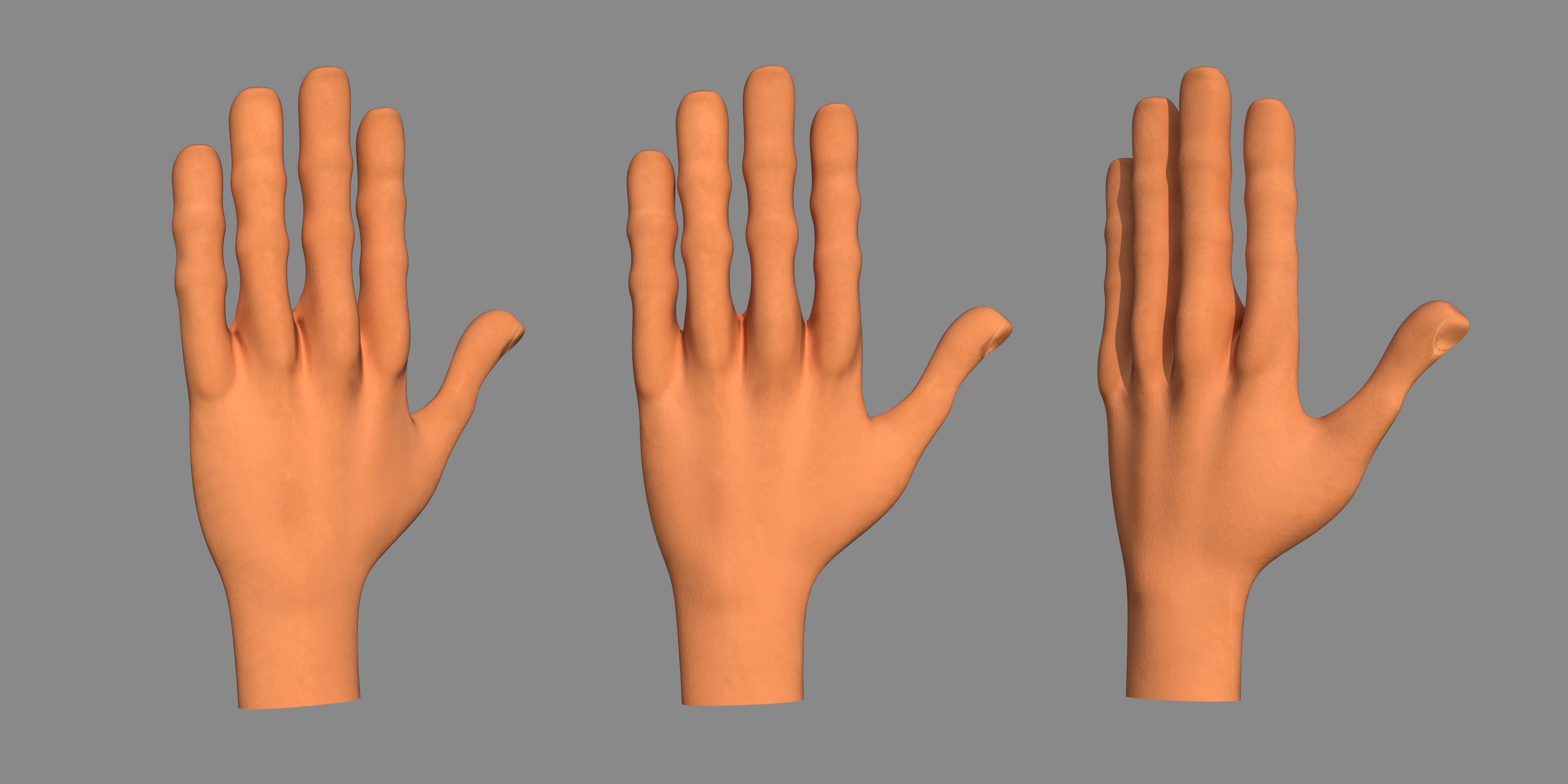 Character - Cartoon Hand Pack Bundle Low-poly 3D model_22